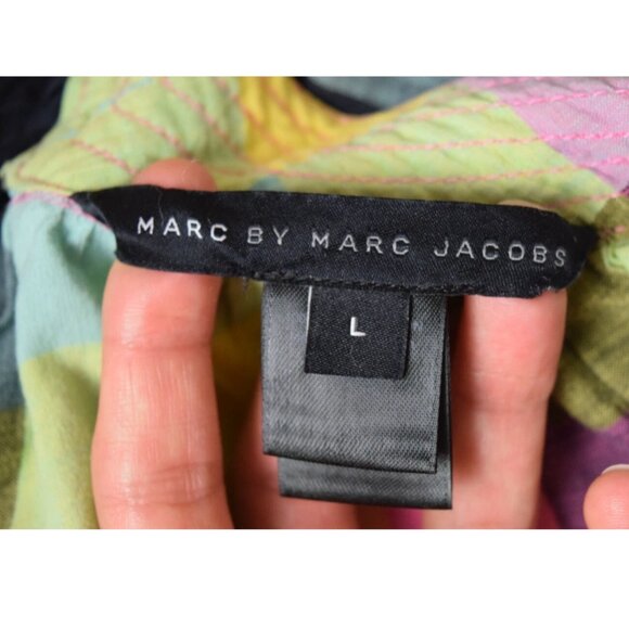 MARC JACOBS RAINBOW PLAID SLEEVELESS DRESS - Picture 6 of 7